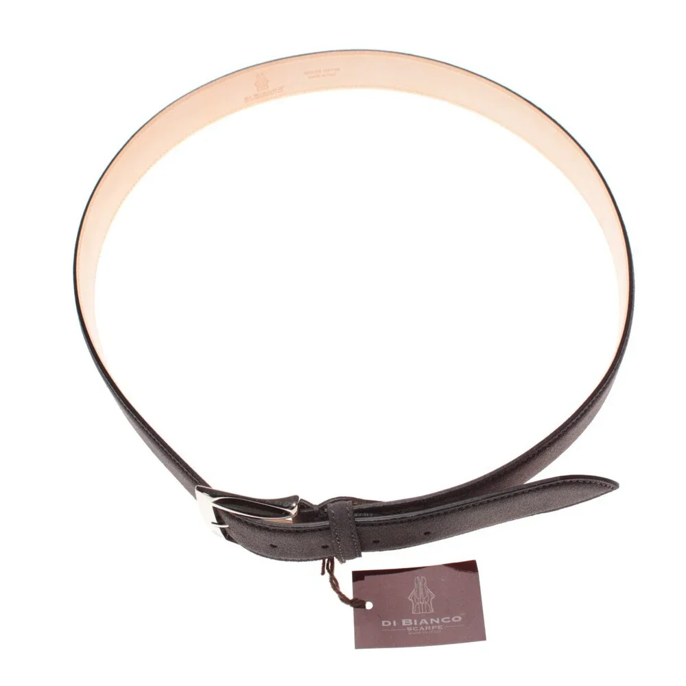 Di Bianco NWT Cut to Size Dress Belt In Solid Gray Suede Leather One Size